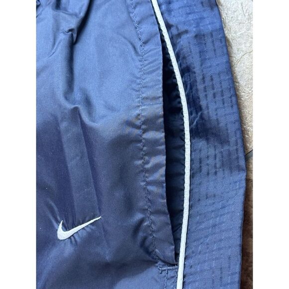 Vintage Nike Track Pants Men L Blue Windbreaker Ankle Zip Nylon Unlined 90s Y2K - Picture 6 of 10